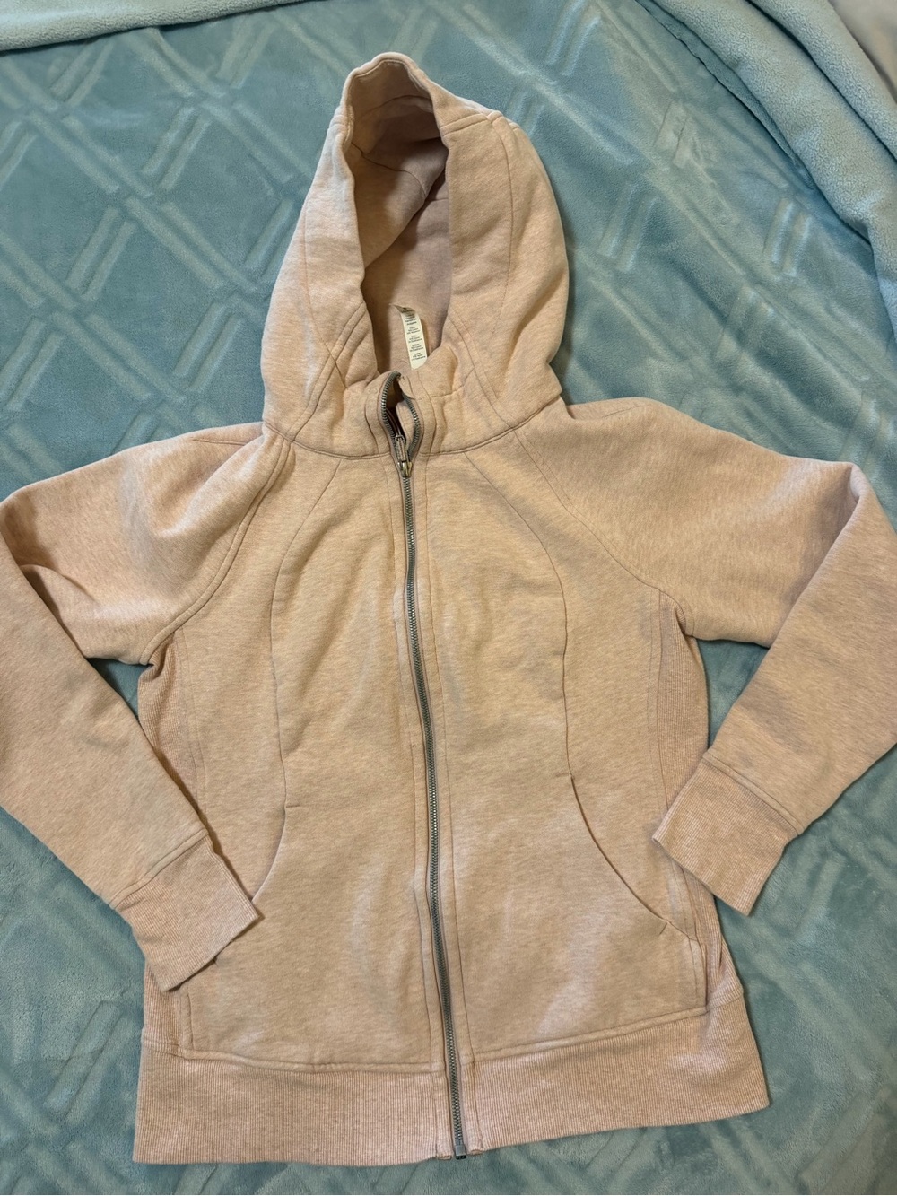 lululemon athletica Womans Light Pink Sweatshirt hoodie -size 10
